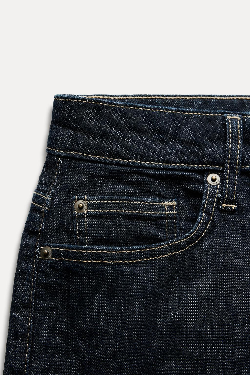 ZW COLLECTION RELAXED SLIM FIT MID-RISE JEANS - Zara фото 10