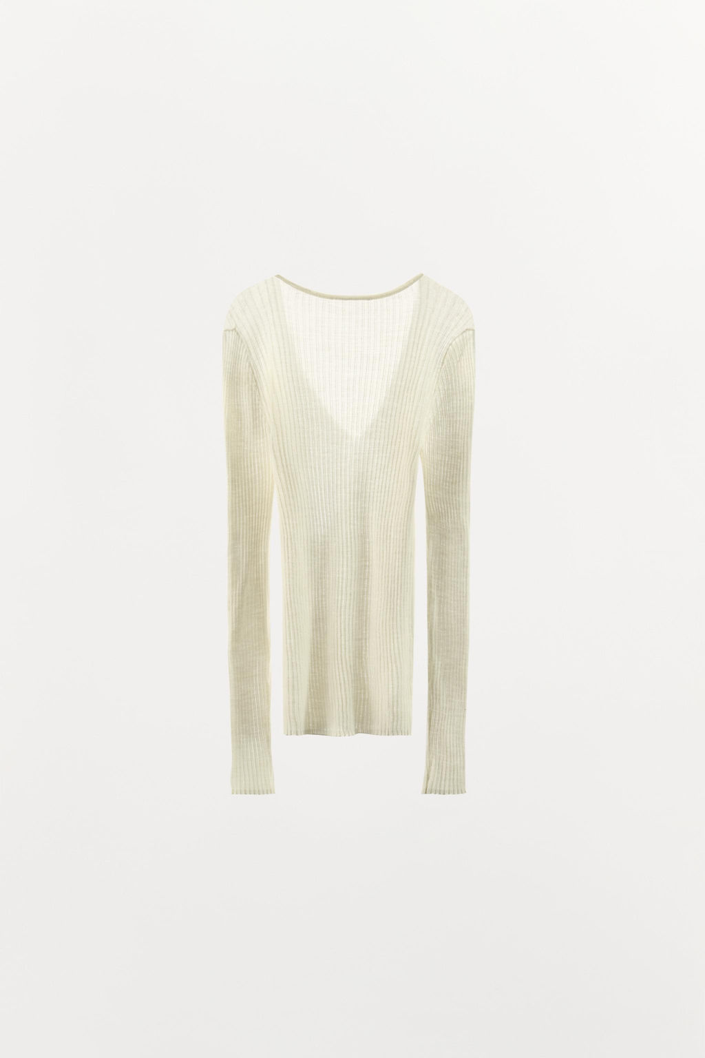100% WOOL RIB TOP - Zara фото 5