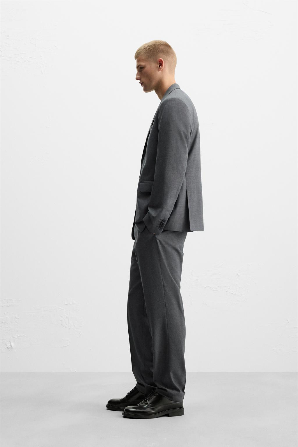 HOUNDSTOOTH SUIT TROUSERS - Zara фото 4