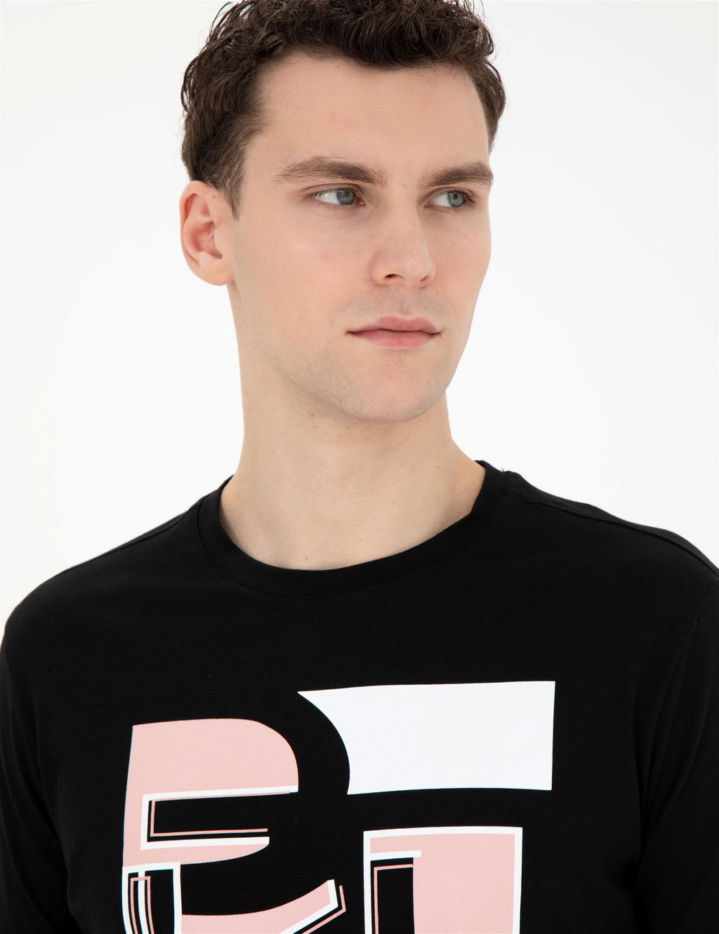 Siyah Slim Fit Ti__rt - Pierre cardin фото 2
