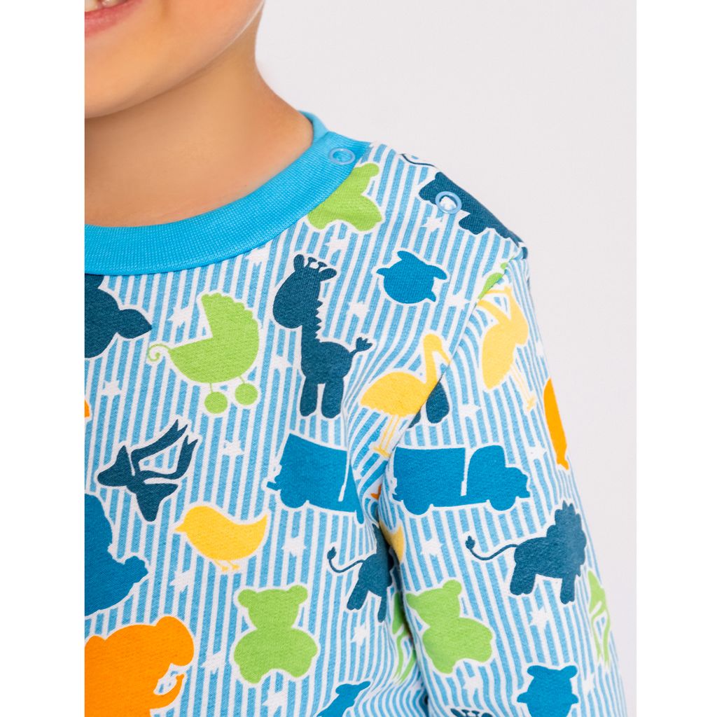 Пижама футер 2х нитка начёс 1087300102 - Юлла фото 8