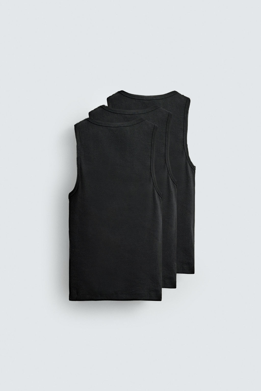 PACK 3 CAMISETA TANK B?SICA / Negro