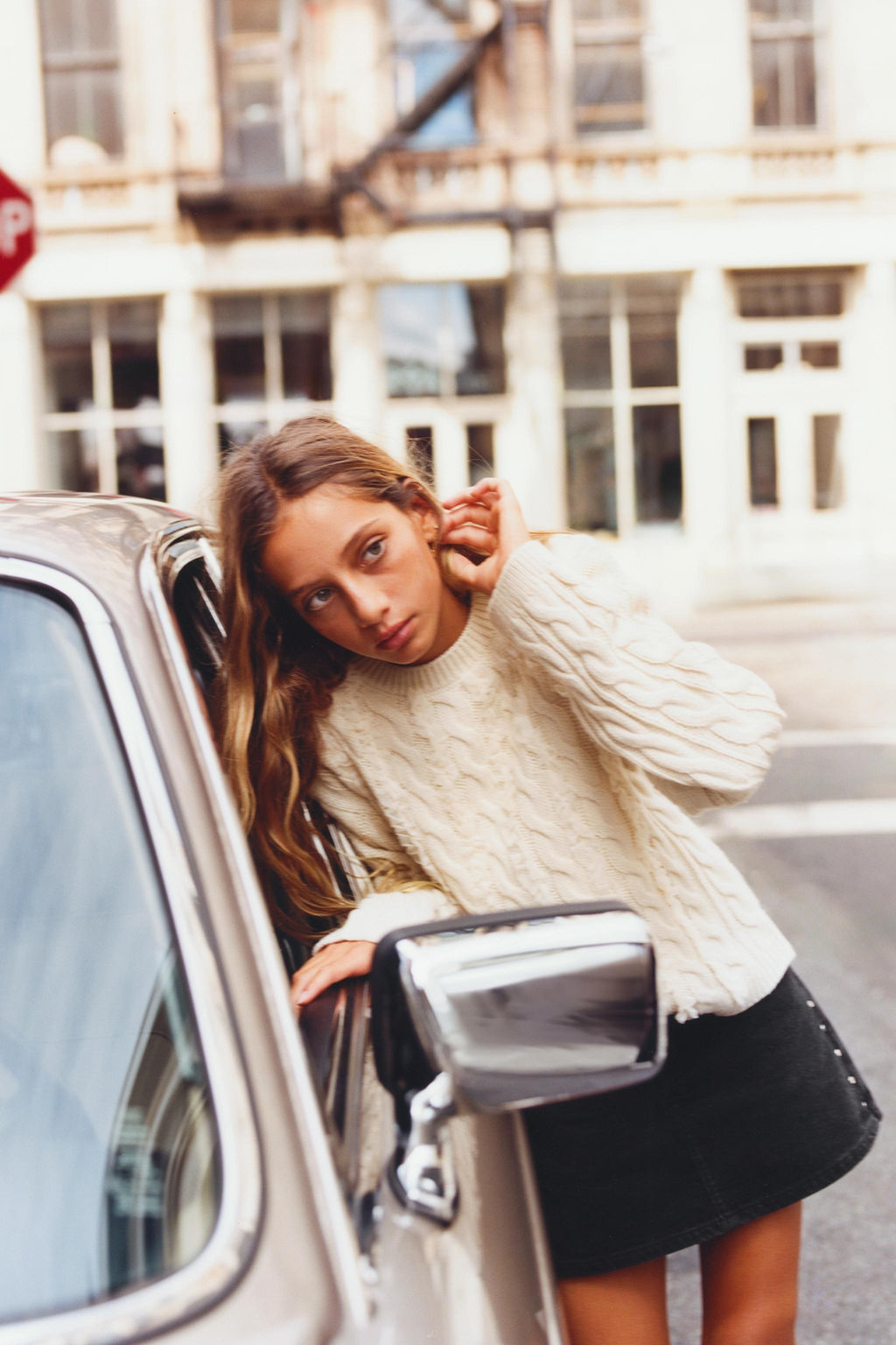 CABLE-KNIT TULLE SWEATER - Zara фото 6