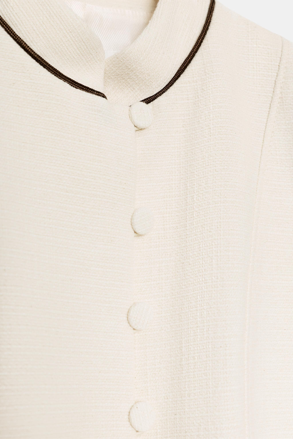 BLAZER ENTALLADA VIVOS CONTRASTE / Crudo - Zara фото 8