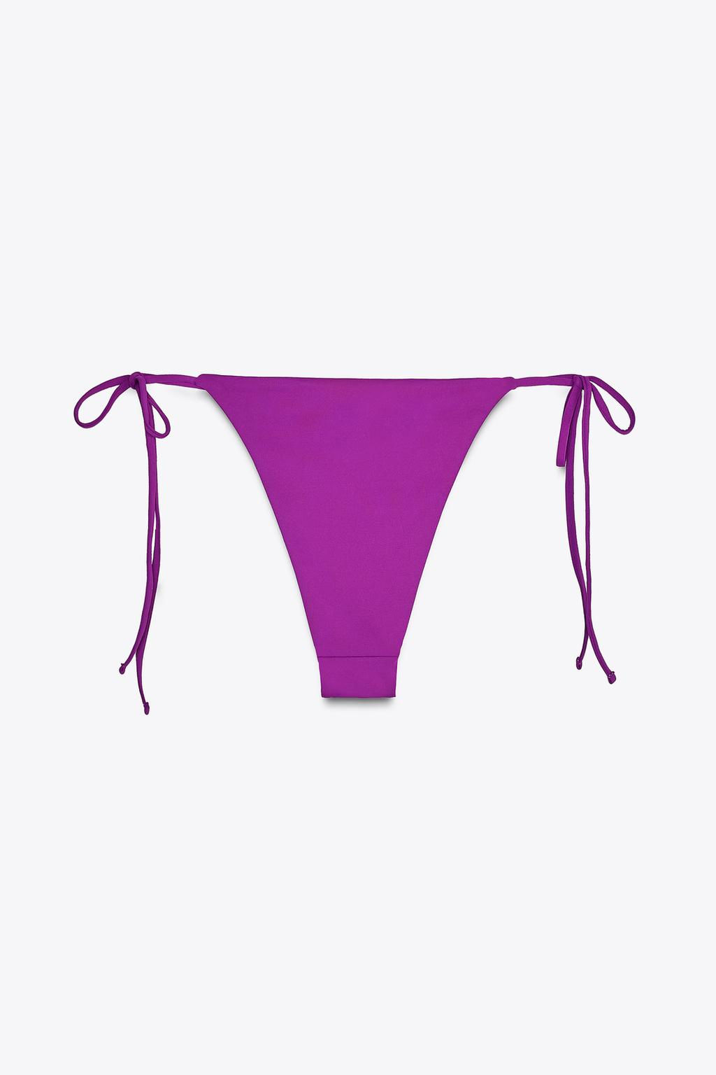 BIKINI BOTTOMS WITH TIES - Zara фото 7