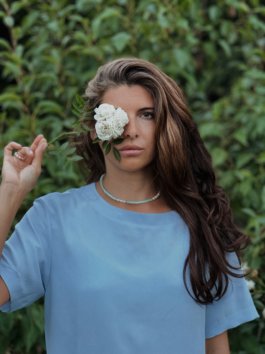 Костюм Манго (шорты+блуза)_О820/светло-голубой - Ihomelux фото 6