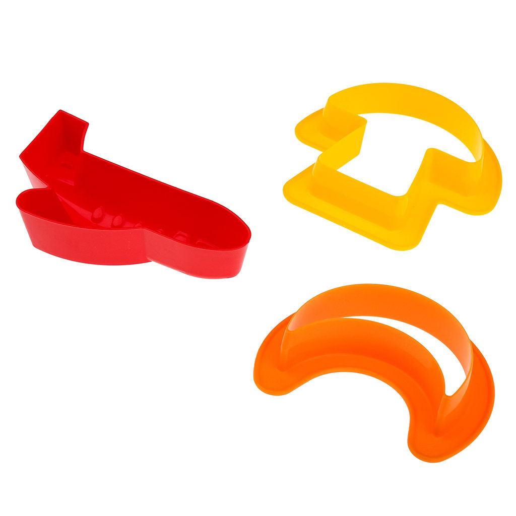 Формочки детские для игры с песком пластмассовый "Микс", набор 3шт (Россия)