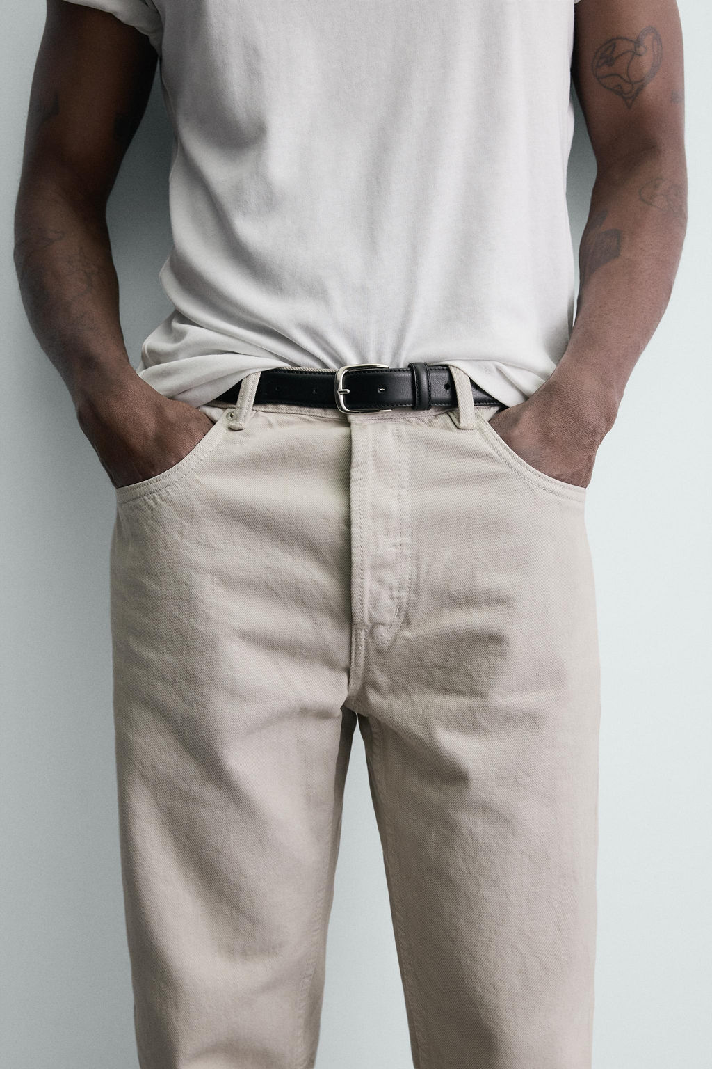 JEANS SLIM CROPPED FIT / Crudo - Zara фото 7