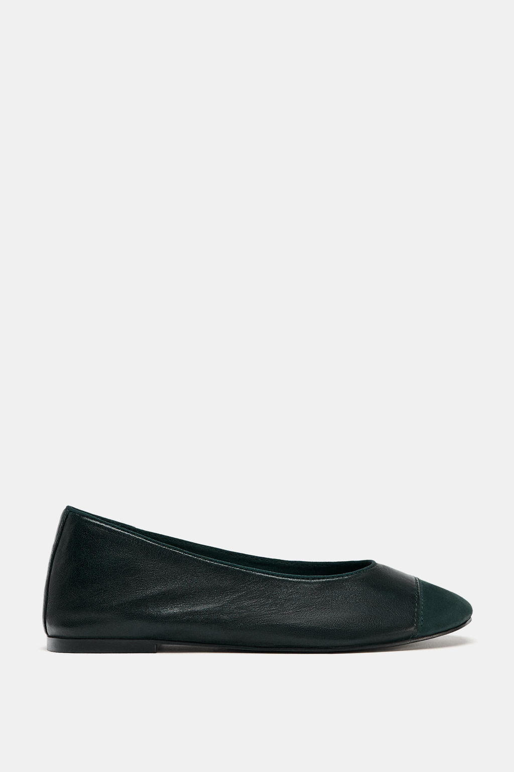 LEATHER BALLET FLATS - Zara фото 7