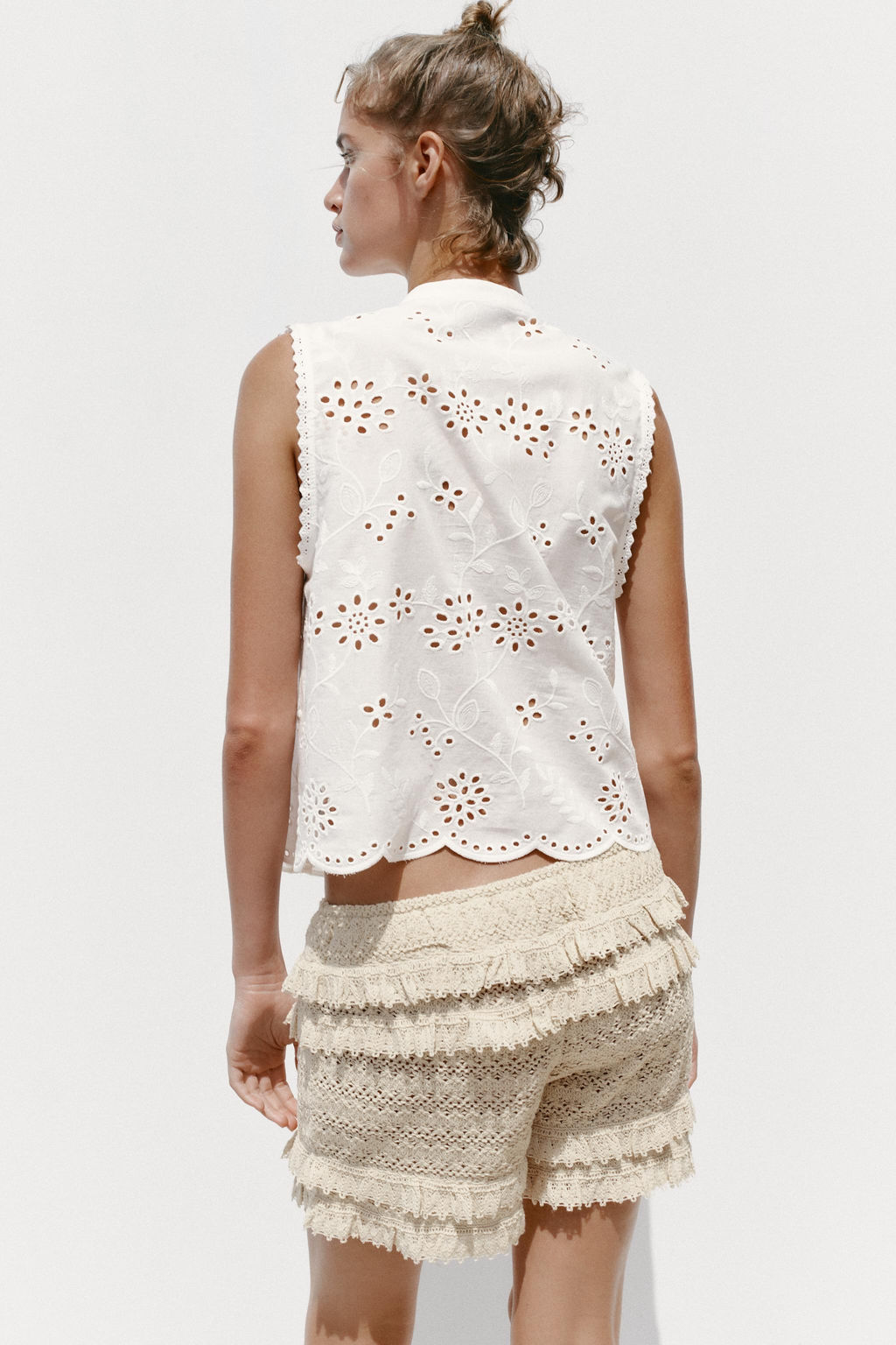 SHIRT WITH CUTWORK EMBROIDERY