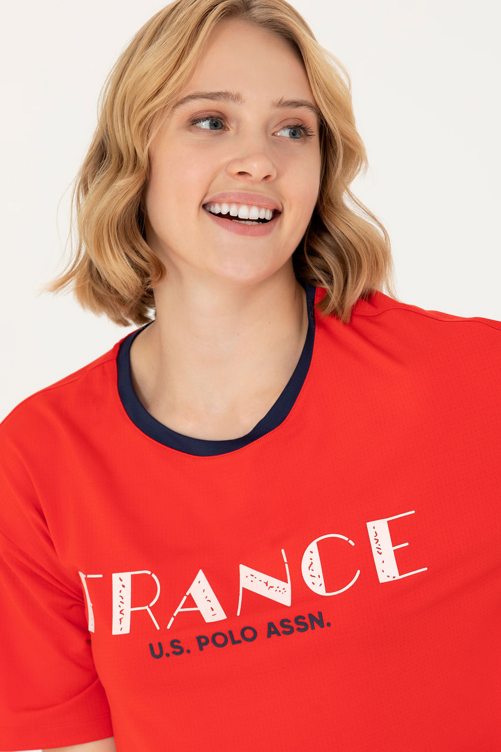 U. S. Polo Assn Женская красная футболка с круглым вырезом - U.s. polo assn фото 15