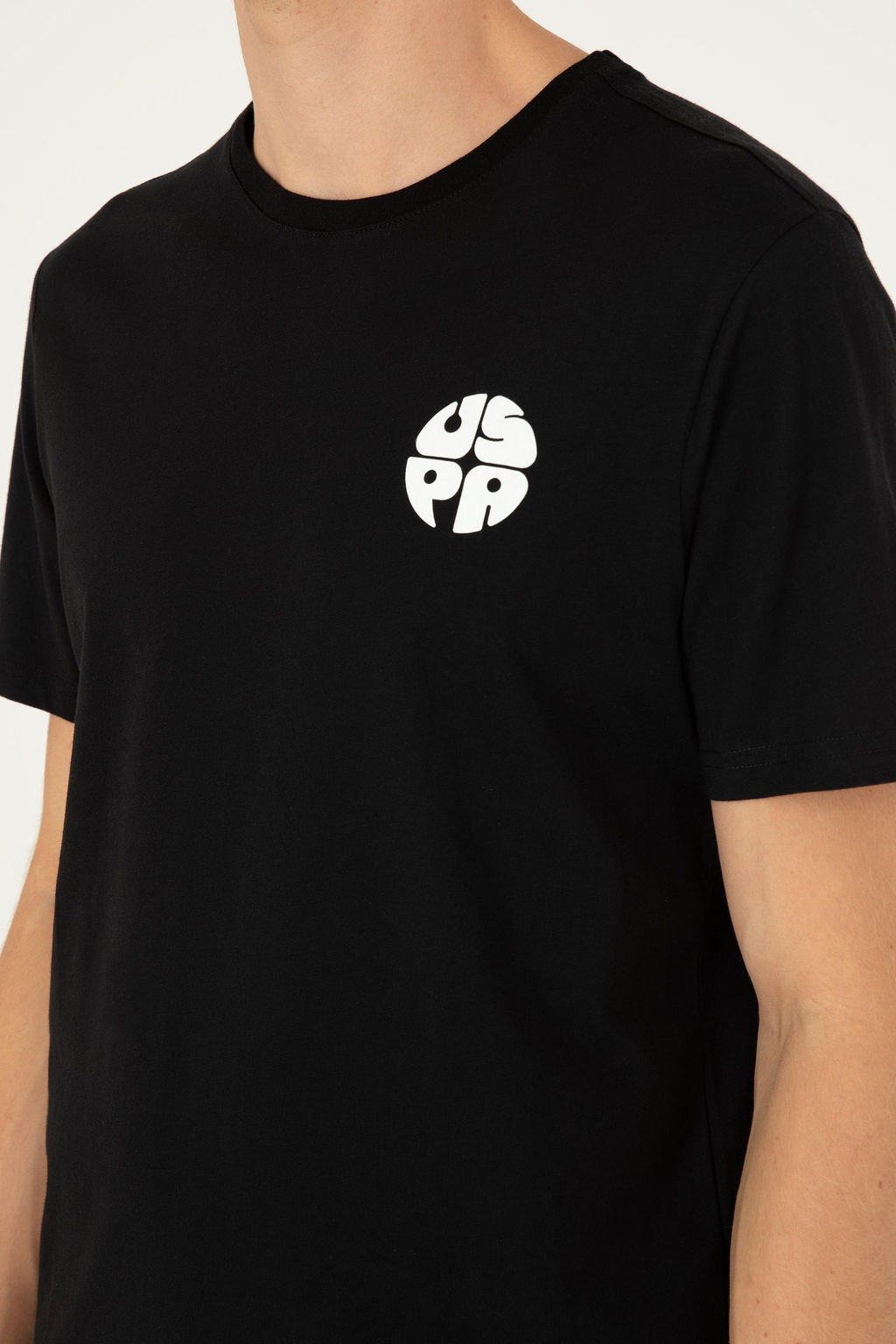 Мужская черная футболка Неожиданная скидка в корзине - U.s. polo assn фото 7