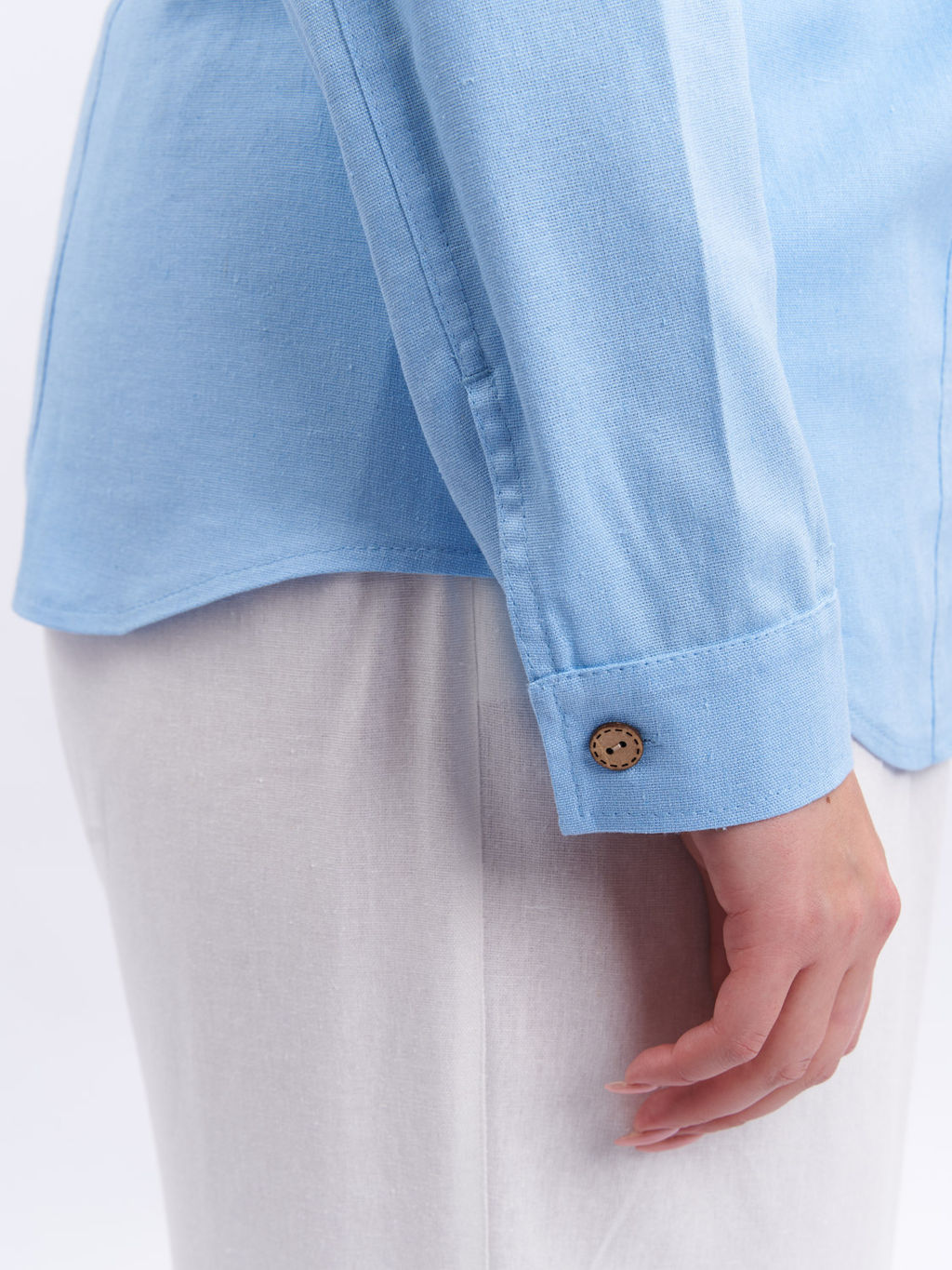 Рубашка льняная BL59152BLU13 - Артесса фото 6