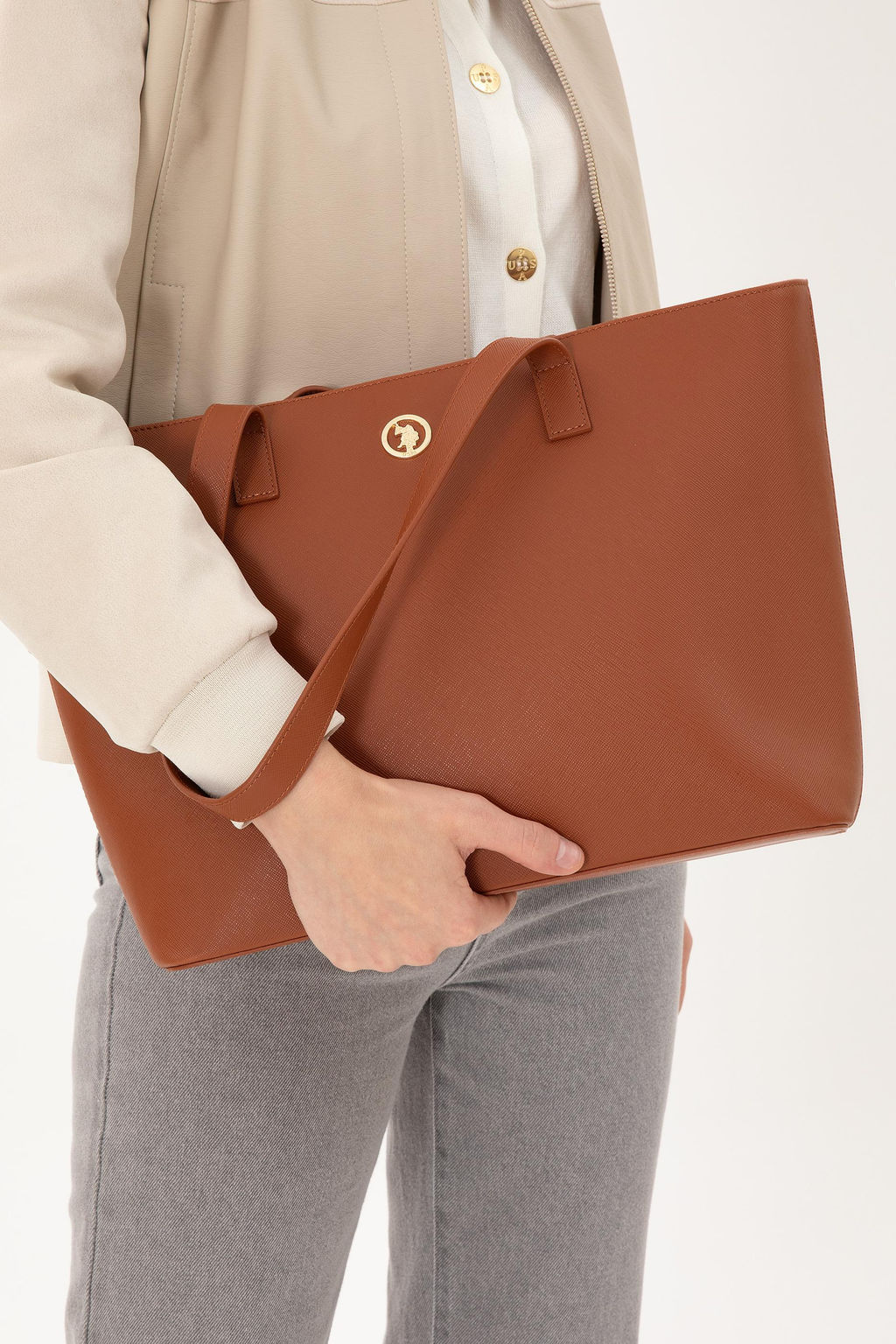 Женская коричневая сумка через плечо Неожиданная скидка в корзине - U.s. polo assn фото 2