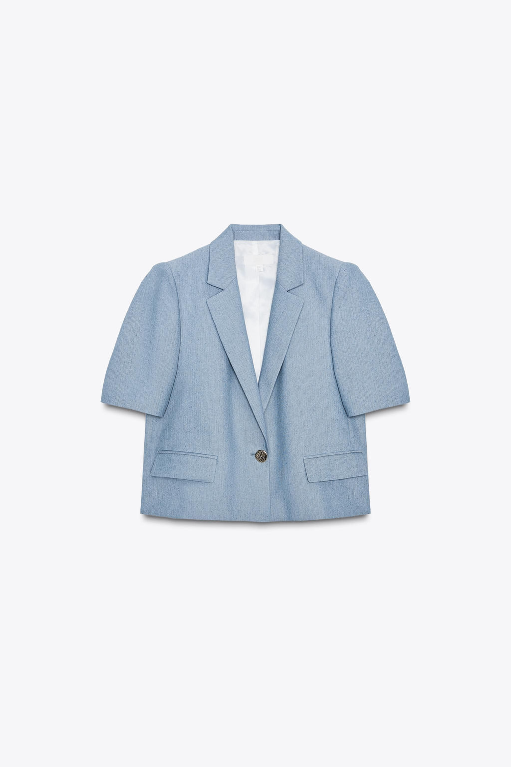 CROPPED SHORT SLEEVE BLAZER - Zara фото 7