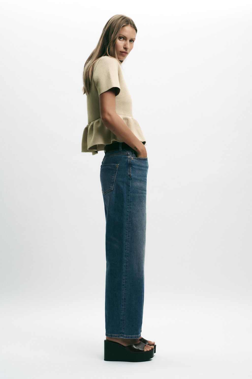 SHORT SLEEVE PEPLUM CARDIGAN - Zara фото 3