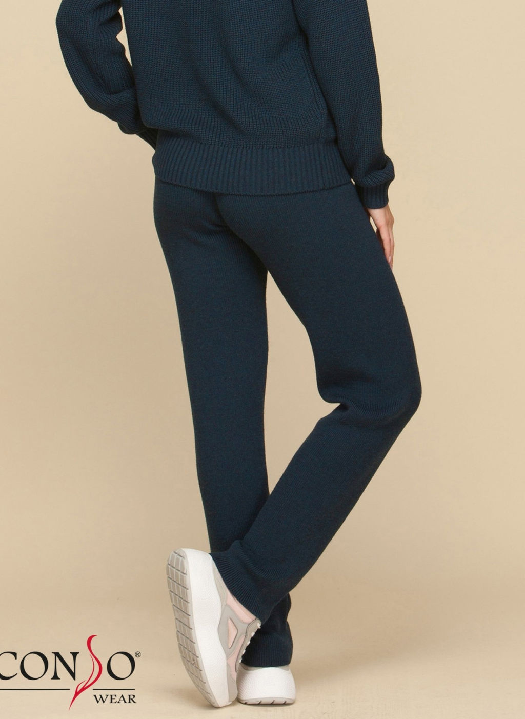 Conso/KS 190601 - jade Костюм женский: джемпер+брюки  фото 2