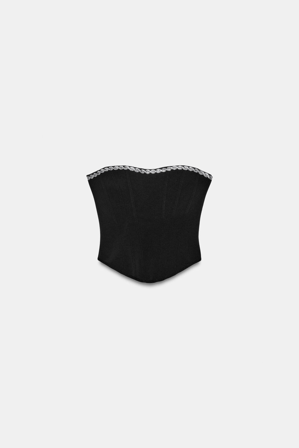 TOP CORSETERO STRETCH BRILLOS / Negro - Zara фото 4