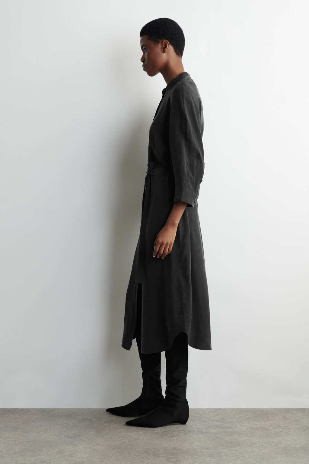 VESTIDO CAMISERO MIDI CON CINTUR?N - H&m фото 4