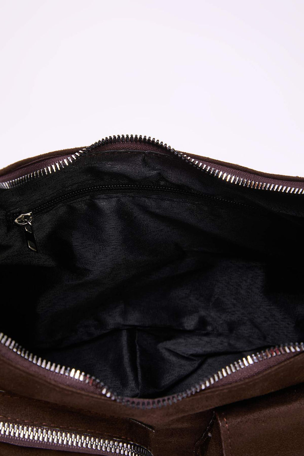 Kahverengi Suet Cep Detayl? Kad?n Omuz Cantas? TAKAW26OC00057