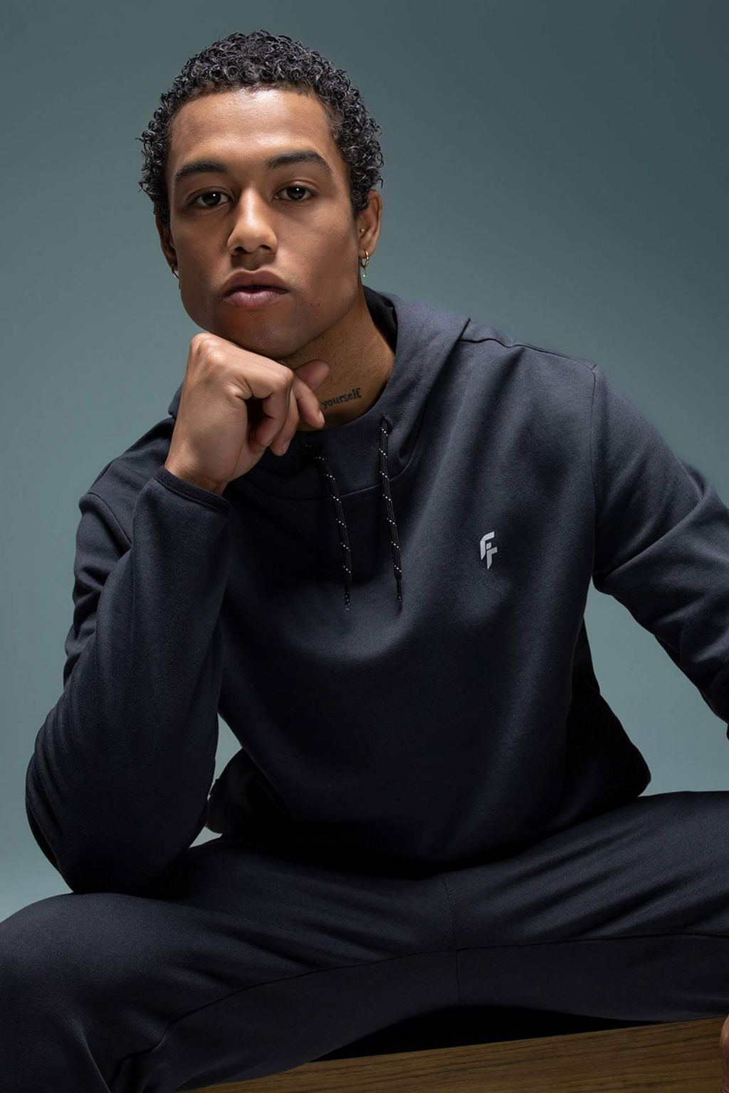 DeFactoFit Standart Fit Kapusonlu Bask?l? Cepli Sweatshirt  фото 2