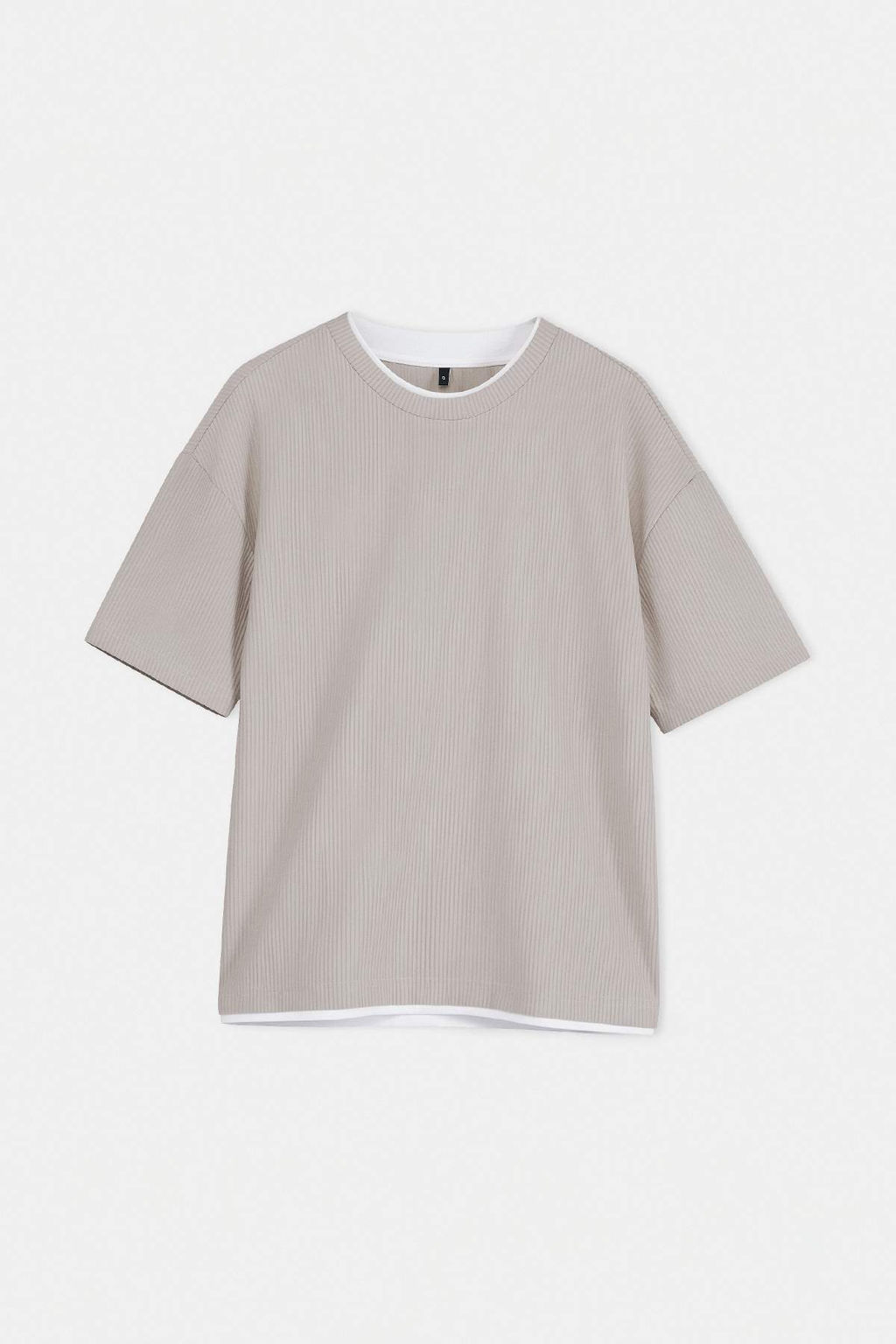 Gri Oversize/Genis Kesim Ottoman Orme T-Shirt TMNSS26TS00038 - Trendyolmilla фото 4
