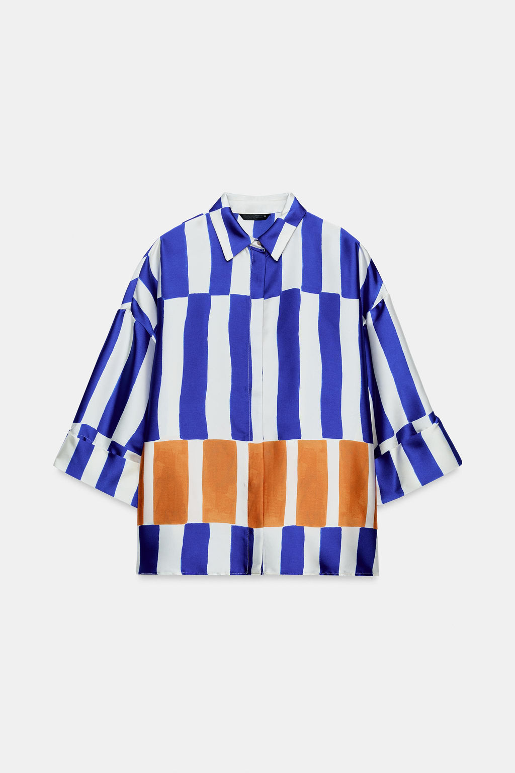 CAMISA OVERSIZE RAYAS / Multicolor - Zara фото 7