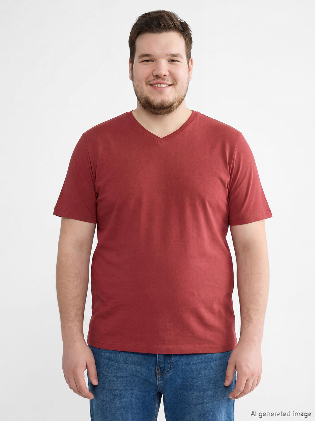 V Yaka Penye Erkek Ti??rt