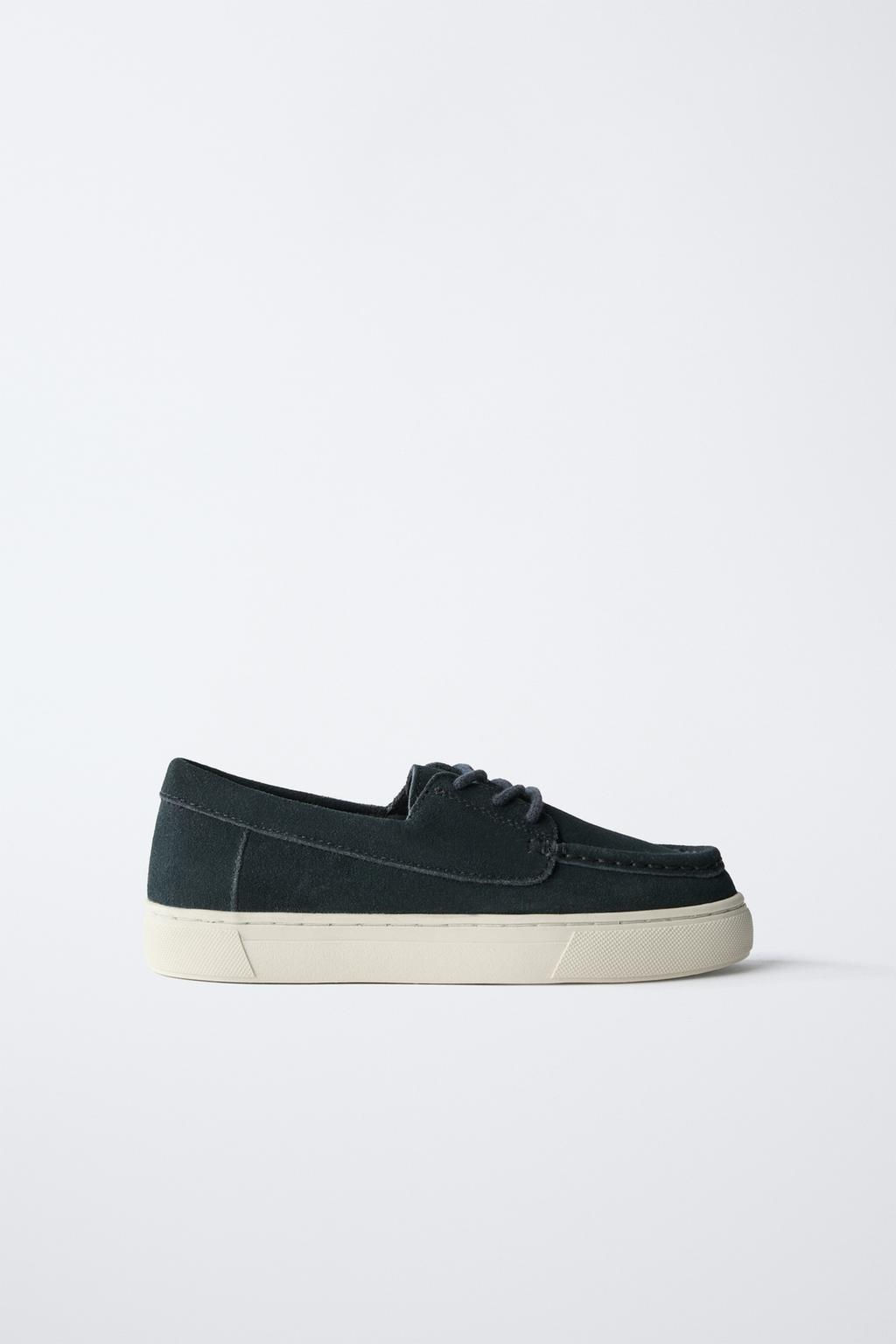 SPORTY SPLIT SUEDE DERBY SHOES