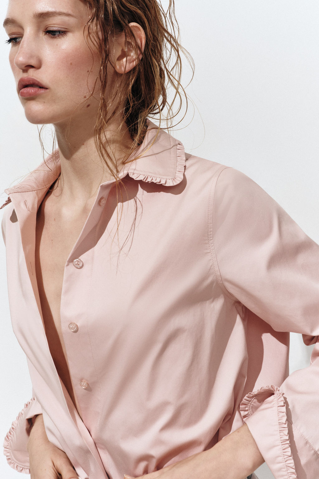 Camisa en popelina de algod?n - H&m фото 5