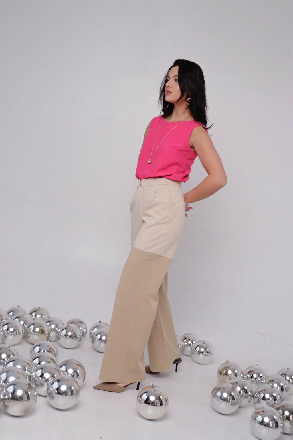 Брюки бежевые - Martichelli фото 4