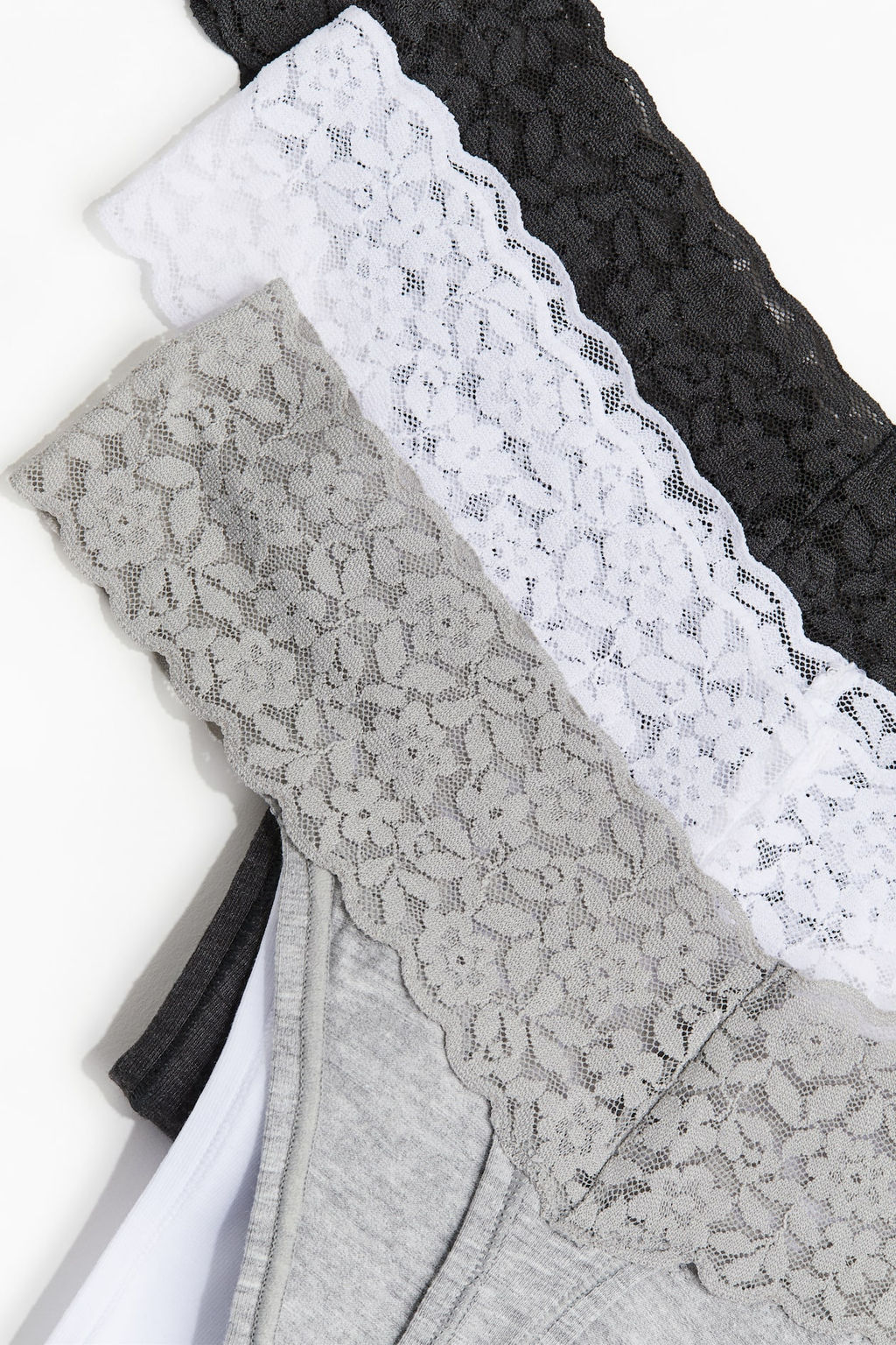 Pack 3 bragas Thong de encaje - H&m фото 7