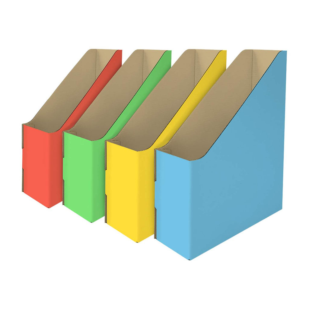 VAL RW-4VP Лотки для бумаг верт., 29.5*23.5*7 см, набор 4 шт., 4 цвета, РАДУГА, шт