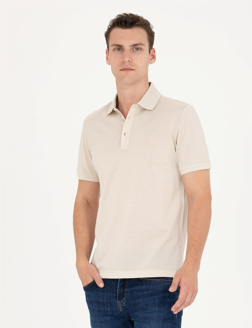 Ta_ Slim Fit Basic Ti__rt - Pierre cardin фото 3