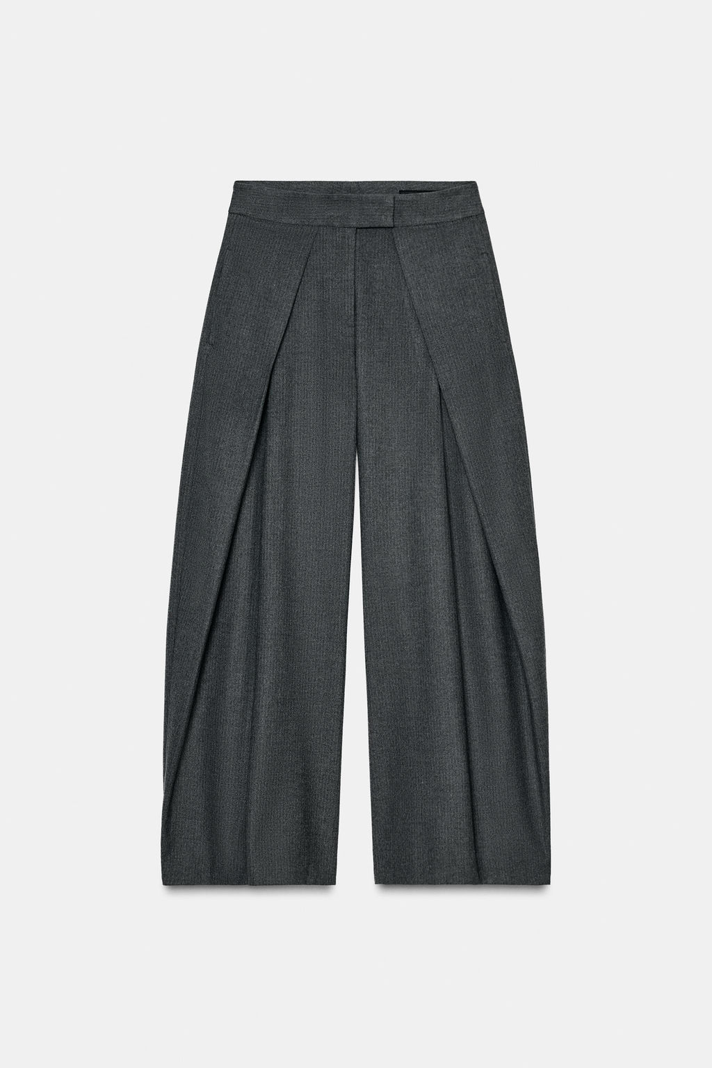 WIDE-LEG PINSTRIPE TROUSERS WITH DARTS ZW COLLECTION - Zara фото 5