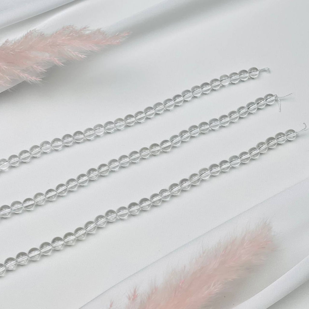 Бусины для украшений из Горного Хрусталя (60 бусин)