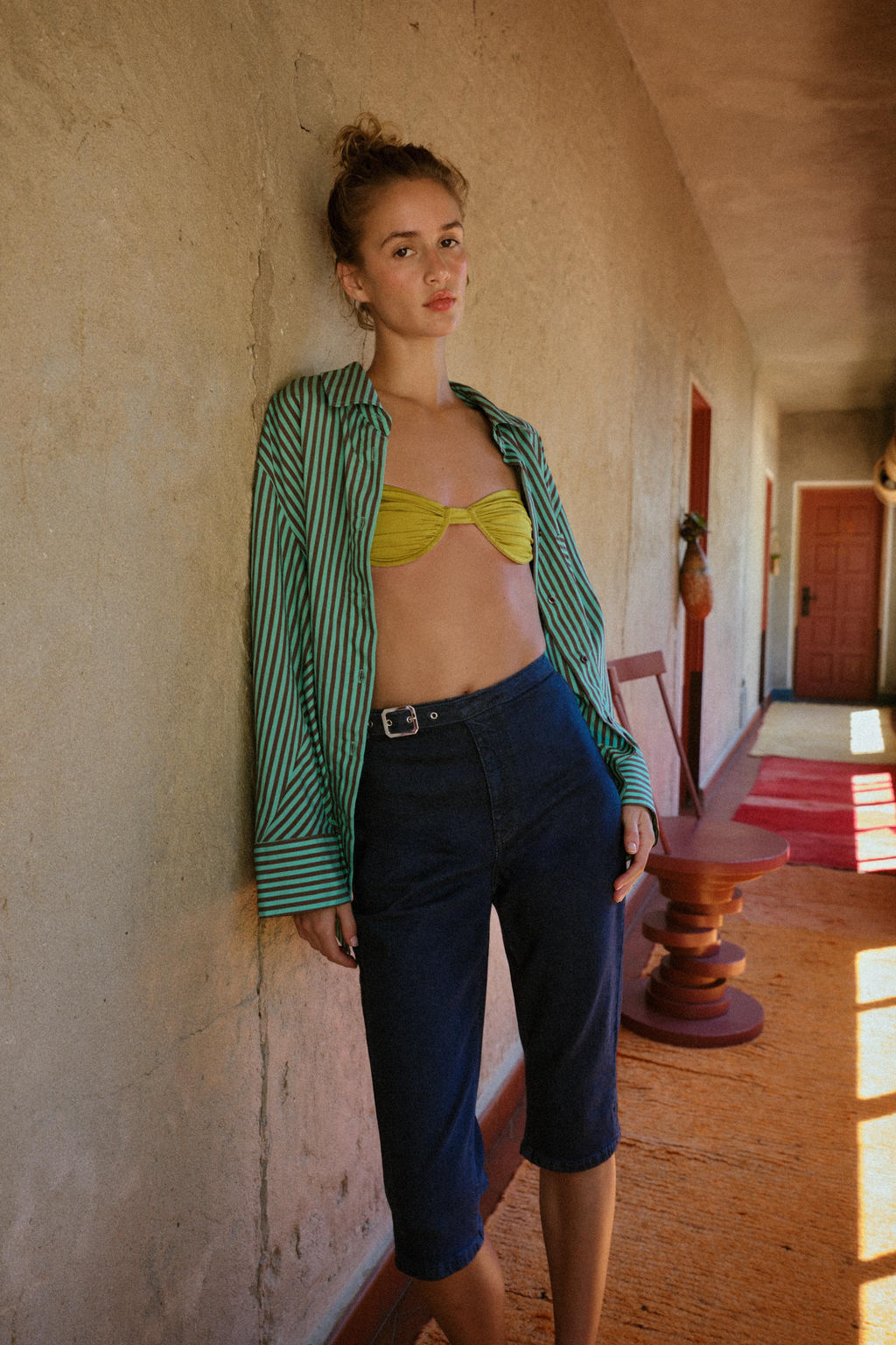 JEANS Z1975 CAPRI CINTUR?N / Azul - Zara фото 5
