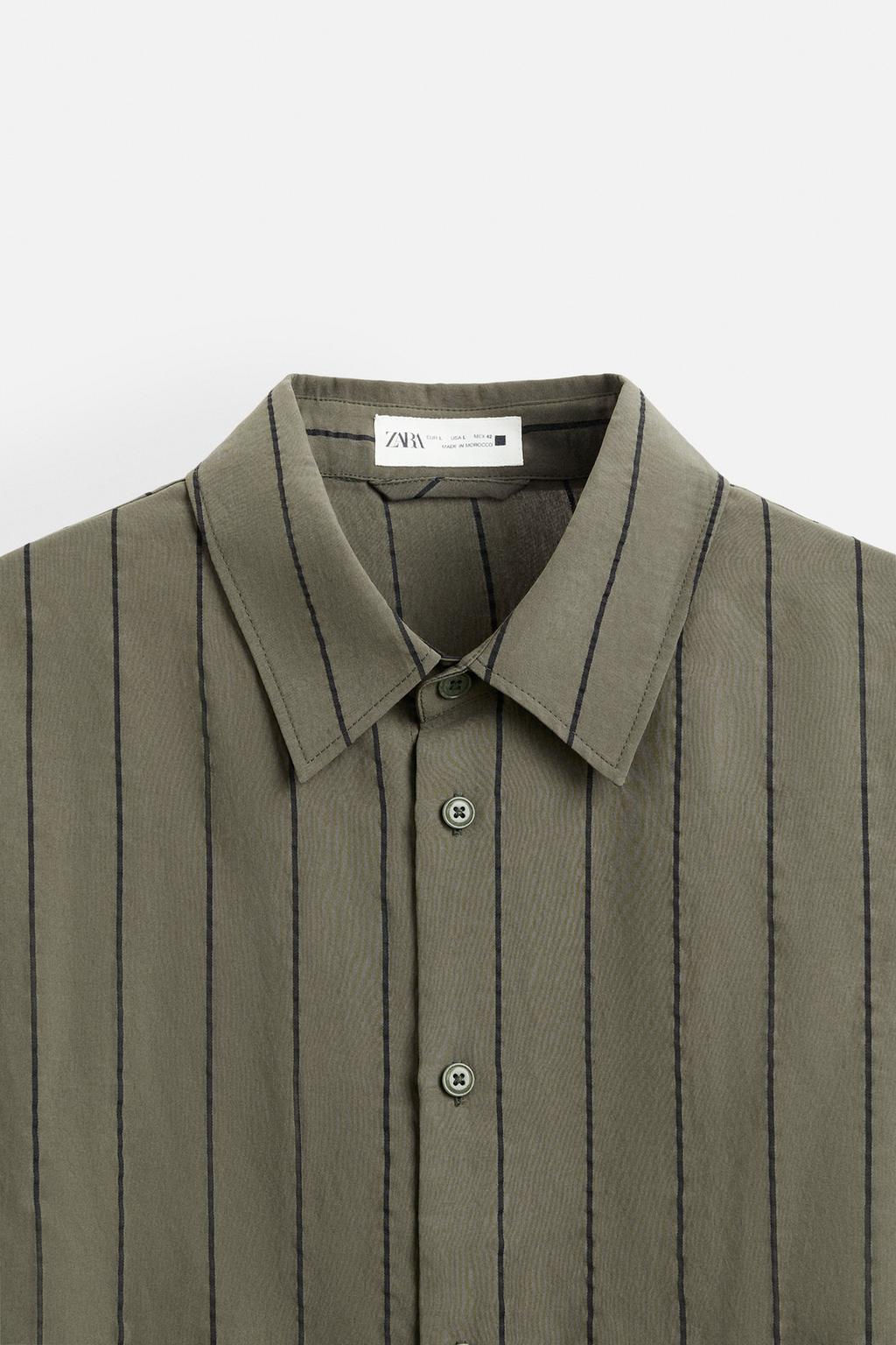 STRIPED FLOWING SHIRT - Zara фото 20