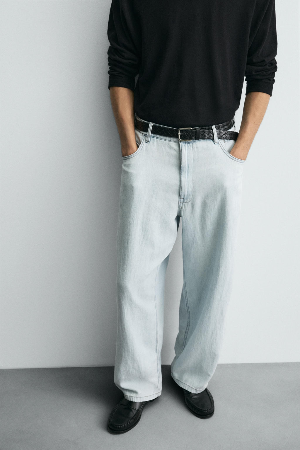 LIGHTWEIGHT LOOSE WIDE-LEG JEANS - Zara фото 14