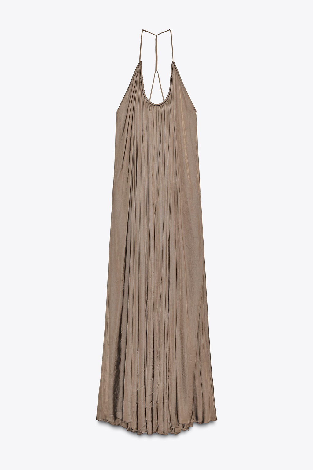 ZW COLLECTION LONG SATIN DRESS - Zara фото 14