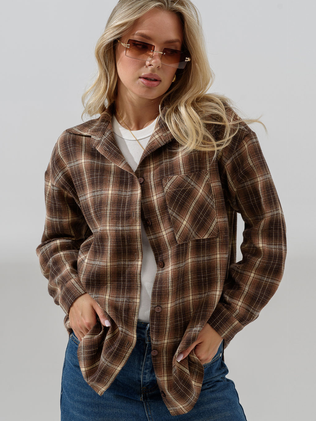 Рубашка ФЛАНЕЛЕВАЯ Имидж (клетка) - Оптима фото 3