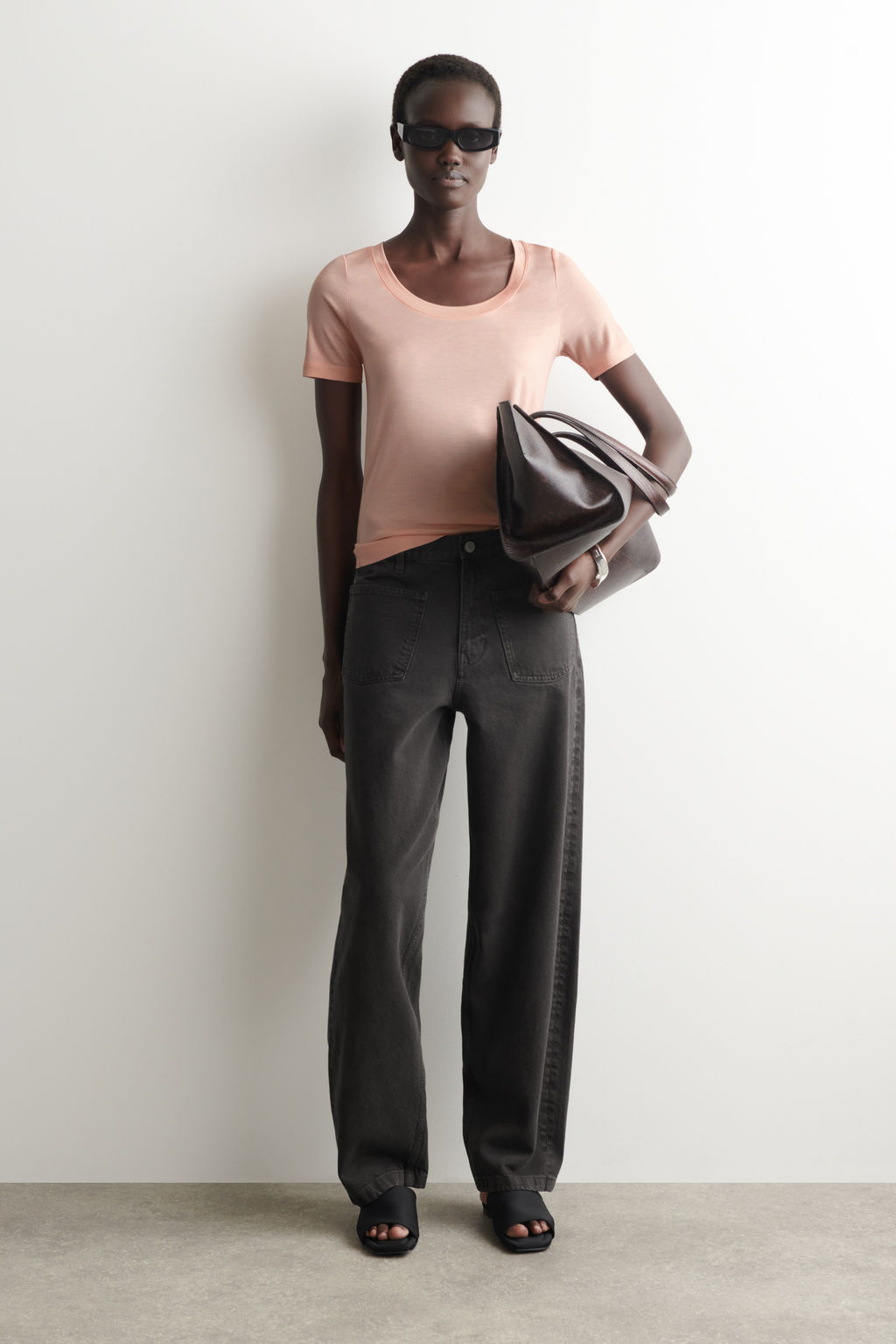 CAMISETA DE SEDA SLIM FIT - H&m фото 6