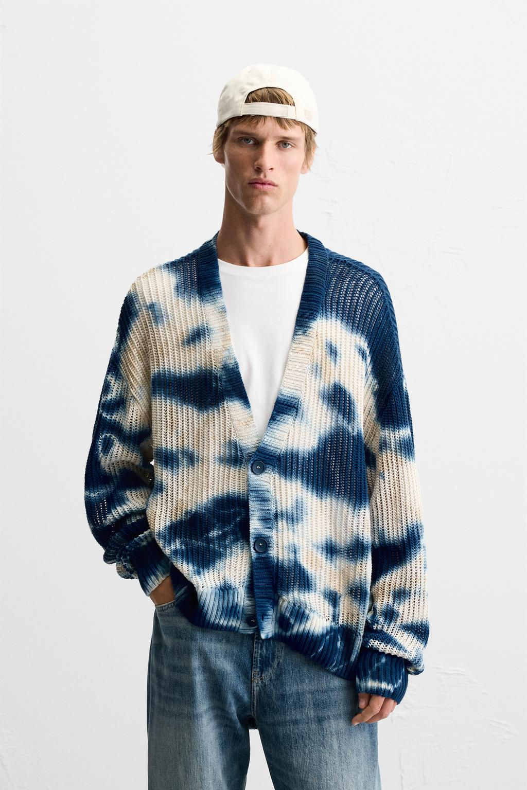 TIE-DYE PRINT CARDIGAN - Zara фото 2