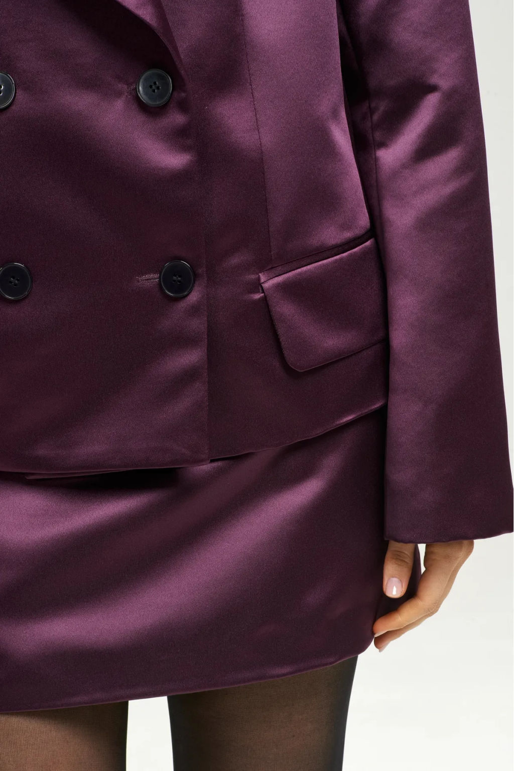 Жакет атласный Plum