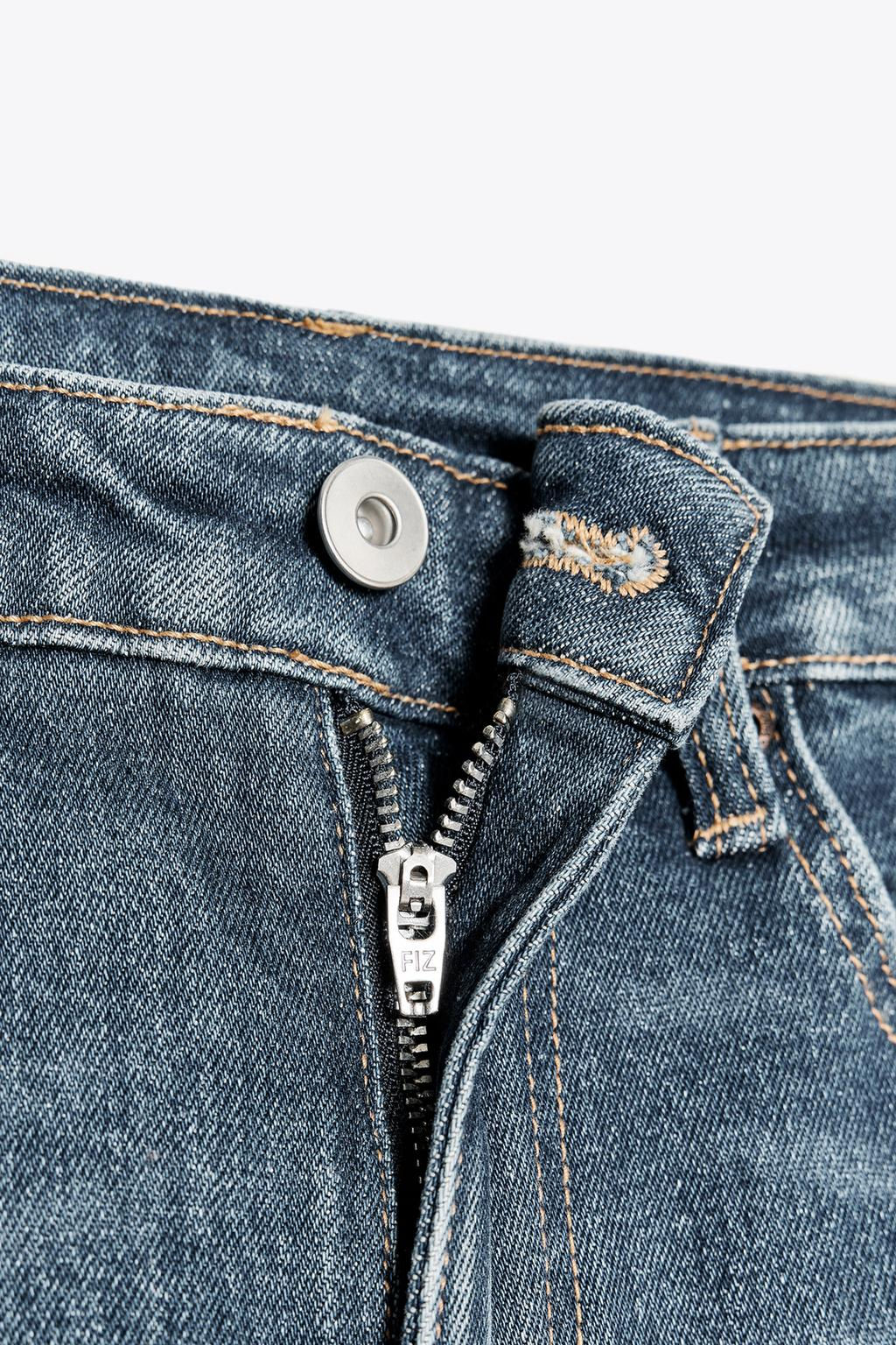 TRF CROPPED FLARE HIGH-WAIST JEANS - Zara фото 10