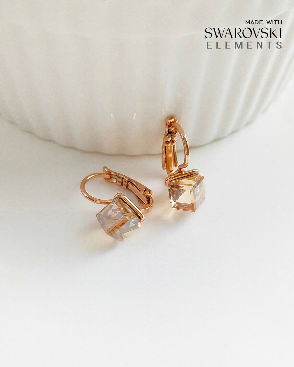 Серьги с кристаллами Swarovski