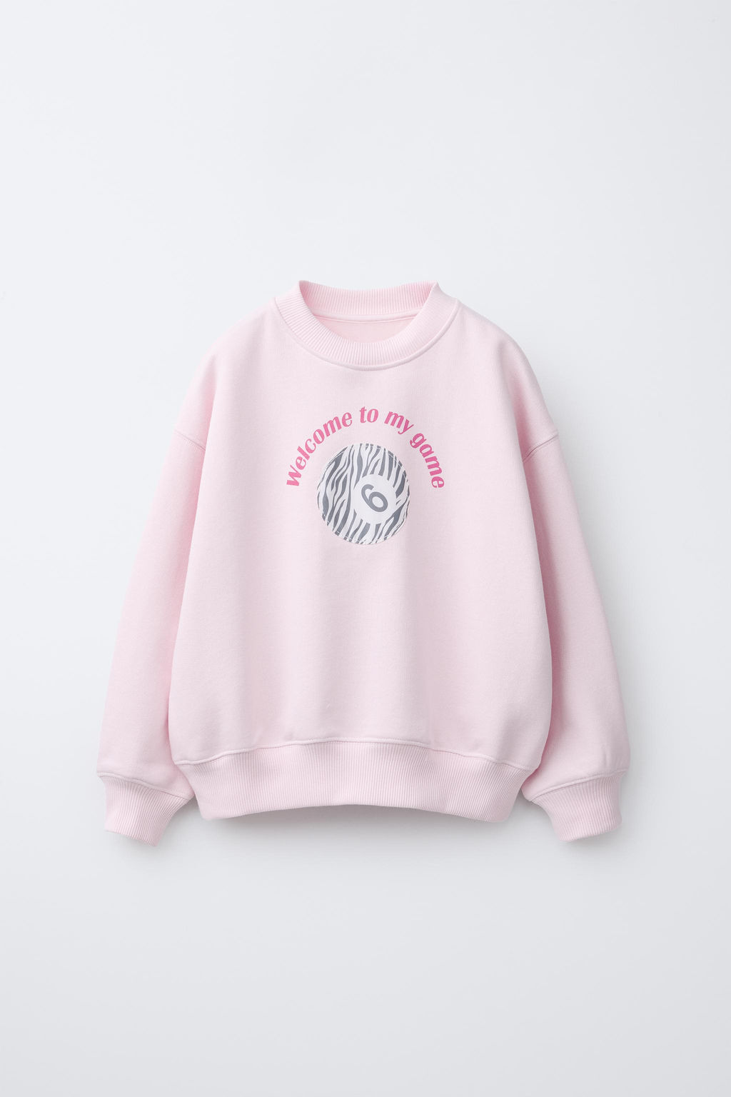 SUDADERA ESTAMPADA BOLA DE BILLAR CEBRA / Rosa - Zara фото 2
