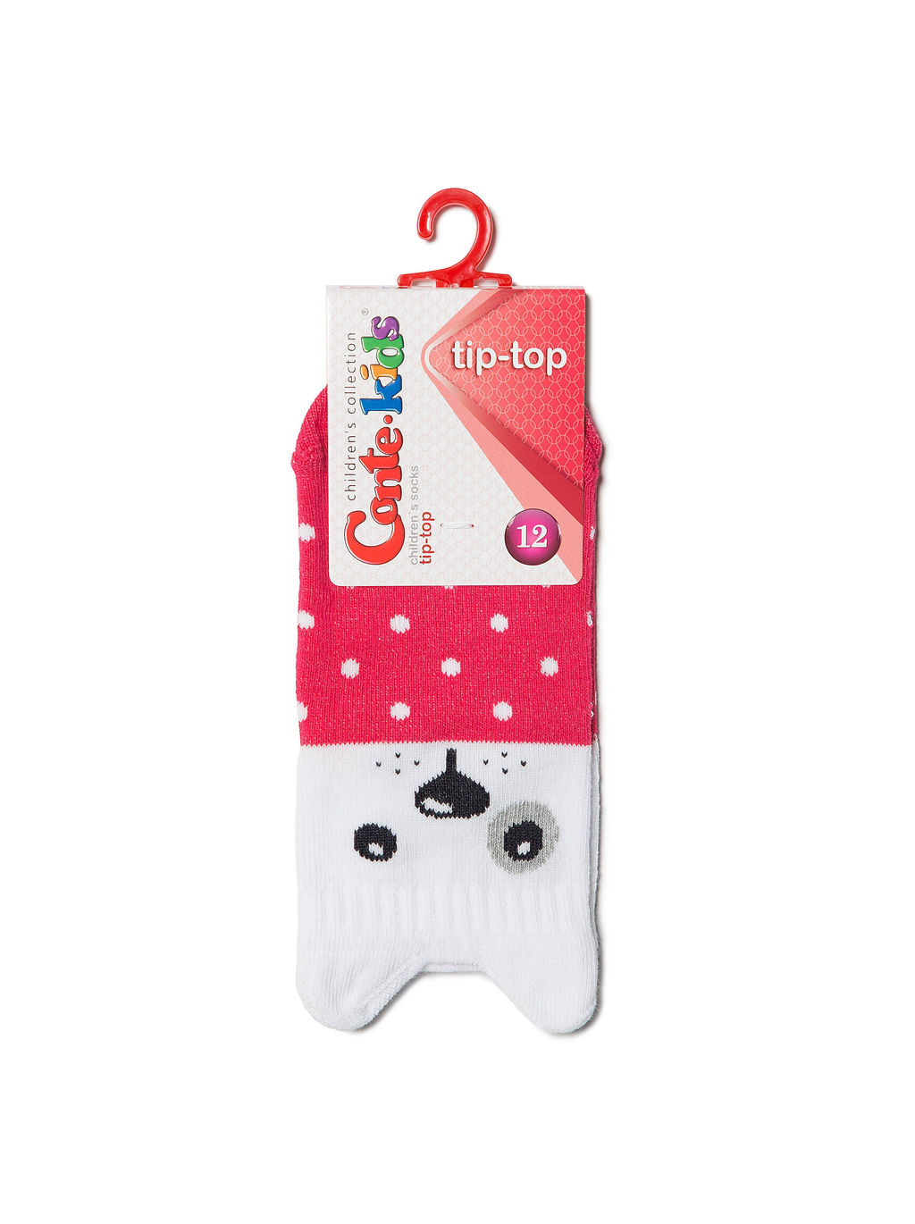 Цена за 2 пары Conte-kids TIP-TOP (мордашки) малиновый