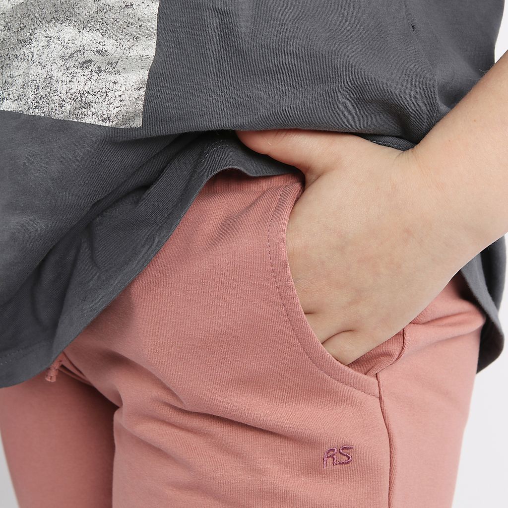 RODOS Брюки для девочки М-256 Пыльная роза