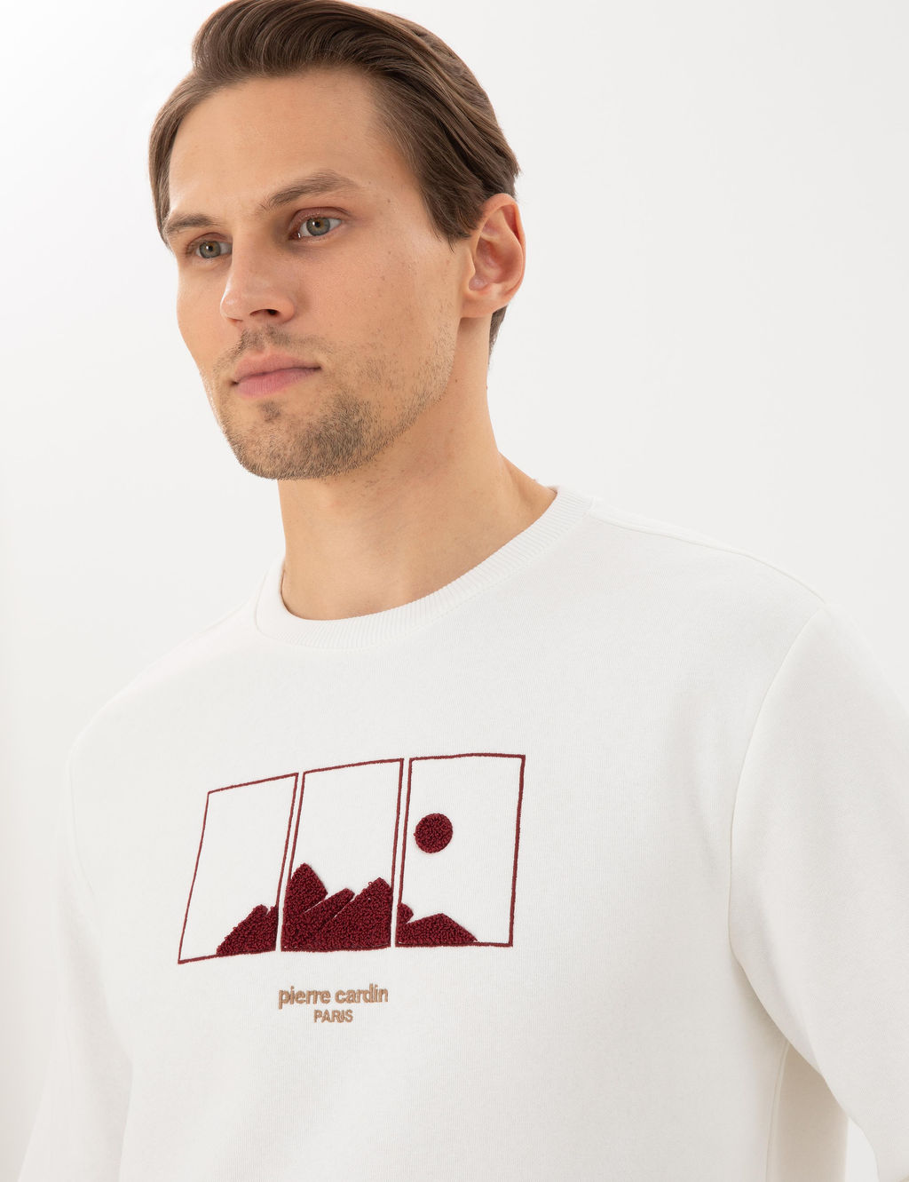 Ekru Regular Fit Sweatshirt - Pierre cardin фото 2